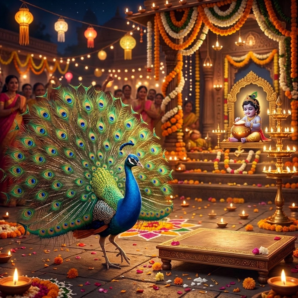 Dancing Peacock Mor Pankh Celebration
